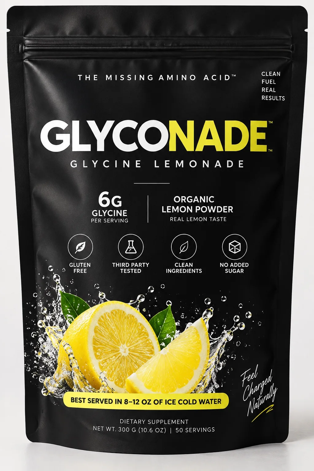 Black Glyconade 50-serving pouch